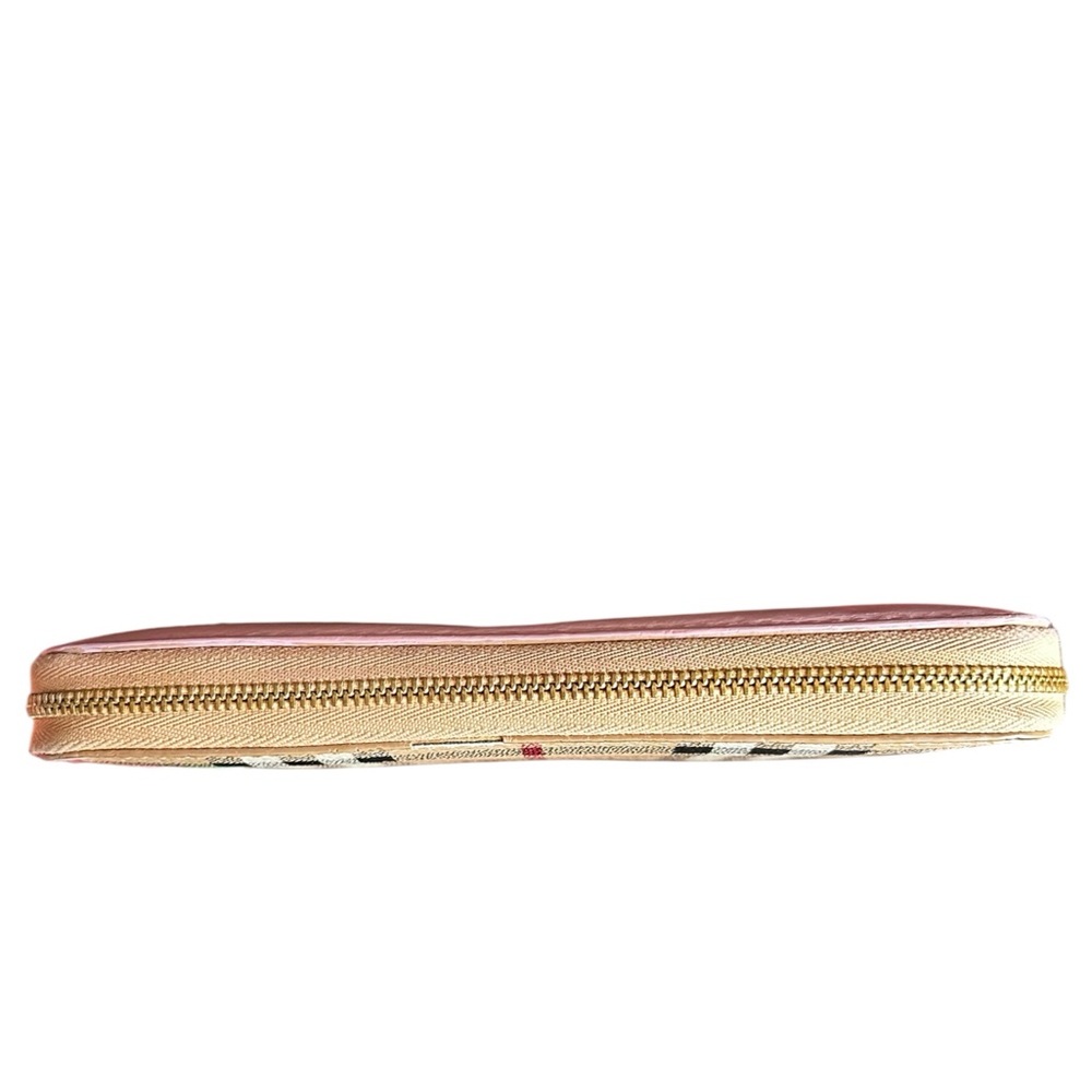 Burberry Pink/Novacheck Zip Long Wallet - Picture 3 of 8